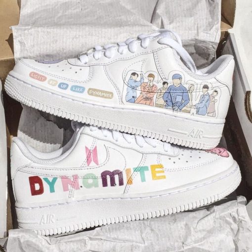 BTS Dynamite Inspired Air Force 1 Custom