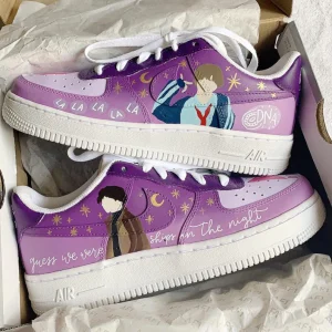 BTS V Air Force 1 Custom Limited Edition Anime Shoes (2)