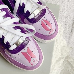 BTS V Air Force 1 Custom Limited Edition Anime Shoes (3)