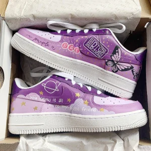 BTS V Air Force 1 Custom Limited Edition Anime Shoes (5)