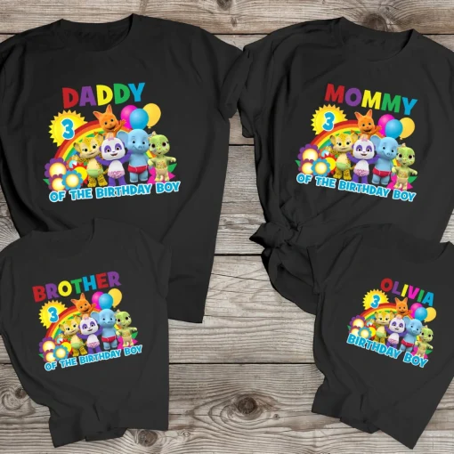 Birthday Boy Shirt with Word Party Design2