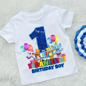 Birthday Girl Shirt with Word Party Design - Add Your Age and Name