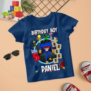 Birthday Squad Shirt with Huggy Wuggy - Celebrate Your Special Day