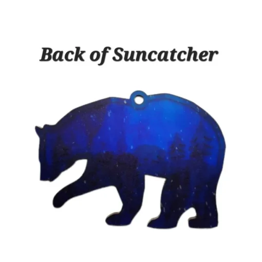 Blue and Gold Mama Bear Sun Catcher A Beautiful Gift for Any Occasion-2