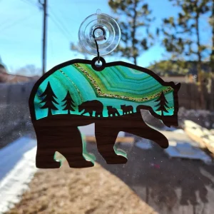 Caring Mama Bear Suncatcher Show Mom How Much You Care-5