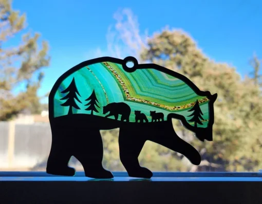 Caring Mama Bear Suncatcher Show Mom How Much You Care