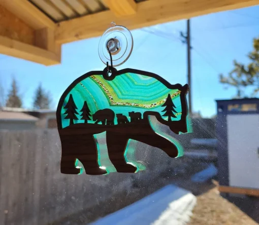 Caring Mama Bear Suncatcher Show Mom How Much You Care-6