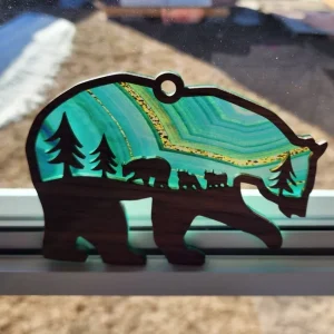 Caring Mama Bear Suncatcher Show Mom How Much You Care-8