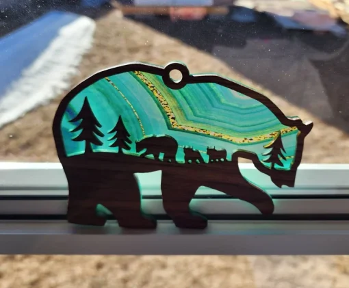 Caring Mama Bear Suncatcher Show Mom How Much You Care-8