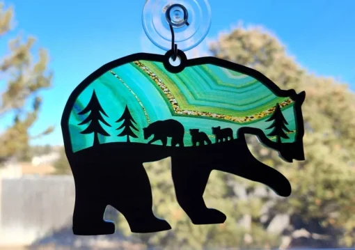 Caring Mama Bear Suncatcher Show Mom How Much You Care4