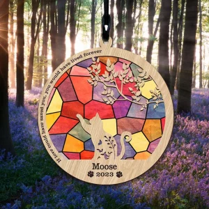 Cat Memorial Suncatcher A Thoughtful Anniversary Gift