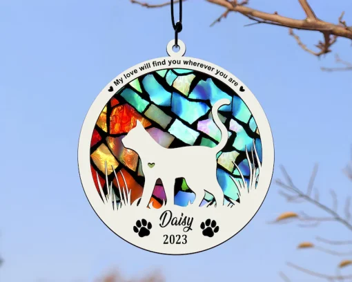 Cat Suncatcher A Unique and Thoughtful Gift for the Cat Lover in Your Life