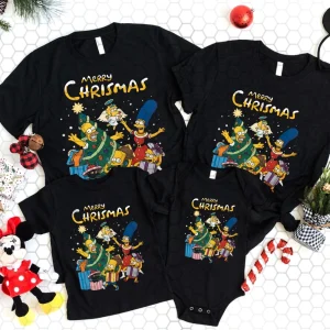 Christmas Family Shirt with The Simpsons 2