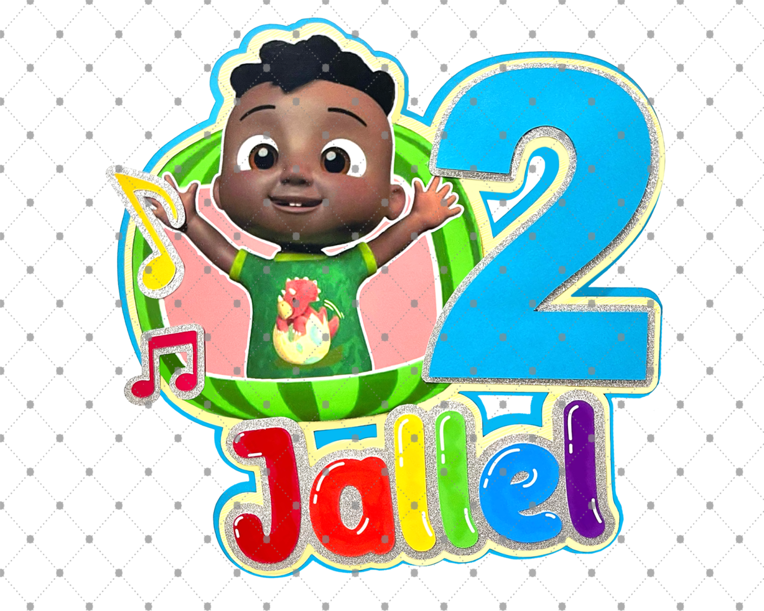 Cocomelon Celebrating 2 Jallel's Birthday - Giftcustom