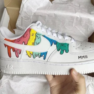 Colorful Drip Anime Shoes Air Force 1 Custom Shoes (3)