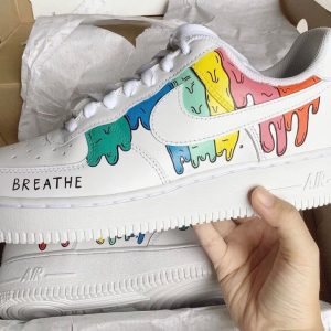 Colorful Drip Anime Shoes Air Force 1 Custom Shoes (4)