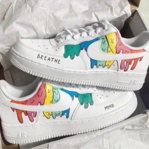 Colorful Drip Anime Shoes Air Force 1 Custom Shoes (5)