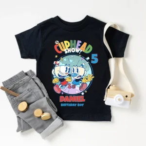 Cuphead Family Birthday Tees with Names