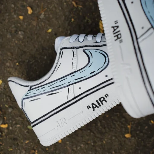 Custom Air Force 1 Shoes with Hand-Painted Cartoon Design (3)