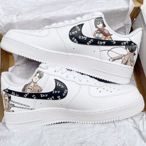 Custom Air Force 1 Sneakers Inspired by Attack on Titan Unleash Your Unique Style-1