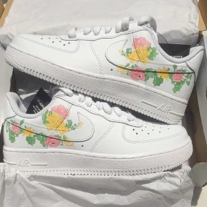 Custom Anime Shoes Air Force 1 Chrysanthemum and Peony (1)