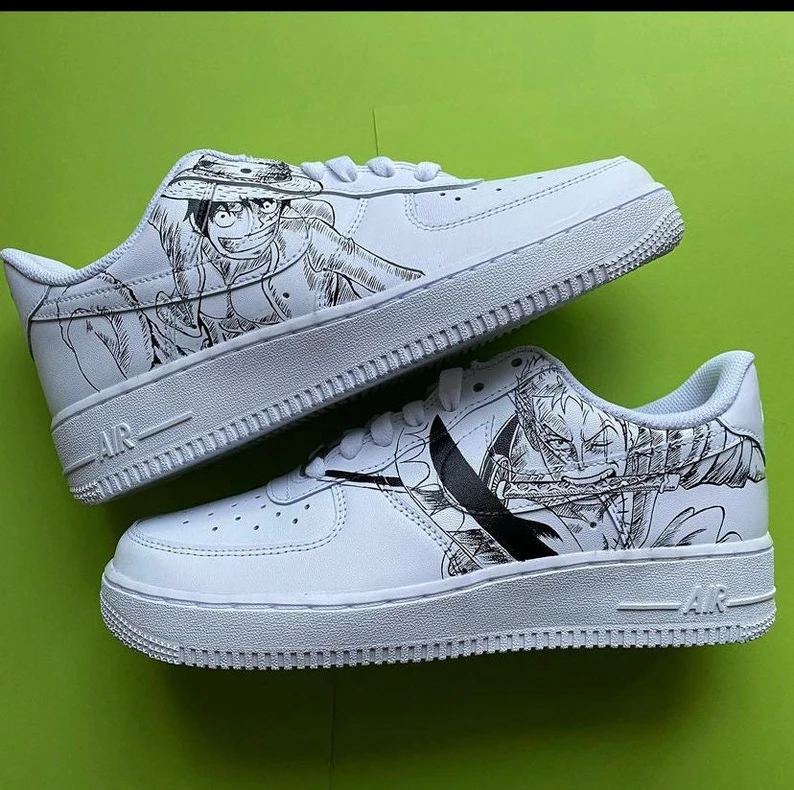 Custom Anime Shoes Air Force 1 Your Favorite Anime Characters on Your