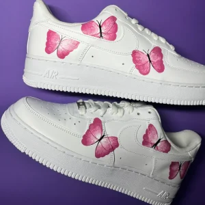 Custom Anime Shoes Air Force 1 with Butterfly Design (1)