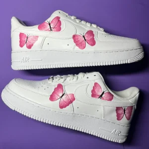 Custom Anime Shoes Air Force 1 with Butterfly Design (3)