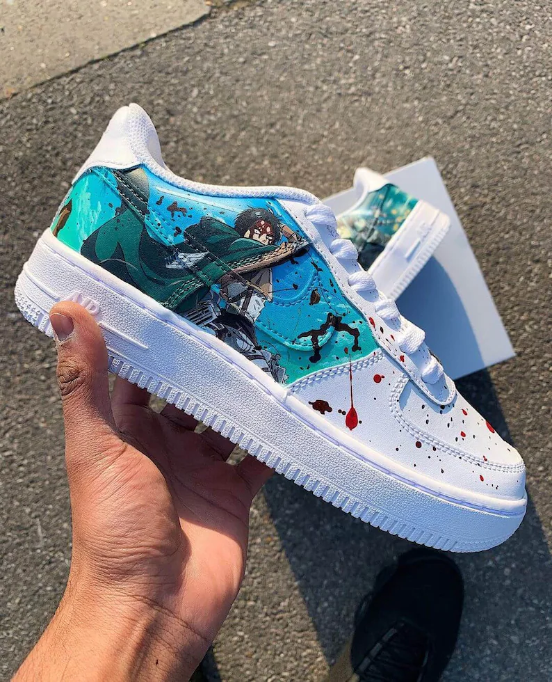 Custom Anime Shoes Inspired by Air Force 1 - Giftcustom