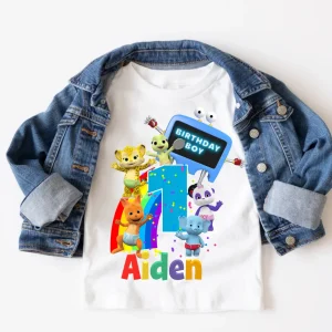Custom Baby Shirt with Word Party Print - The Cutest Birthday Gift