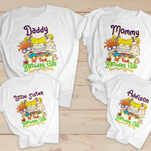 Custom Birthday Rugrats Family Shirts