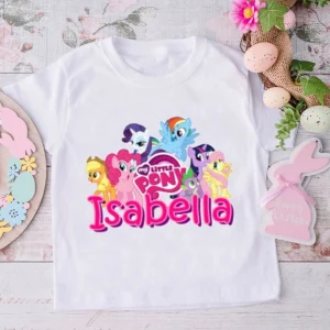Custom Birthday Shirt with Personalized My Little Pony Name and Age
