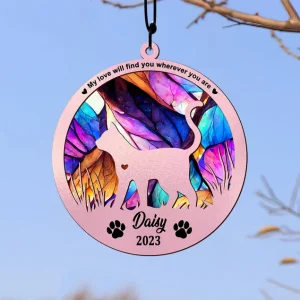 Custom Cat Suncatcher A Unique and Thoughtful Anniversary Gift for Pet Lovers-4