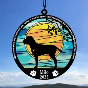 Custom Dog Breed Suncatcher A Special Gift for Your Pet Lover-1