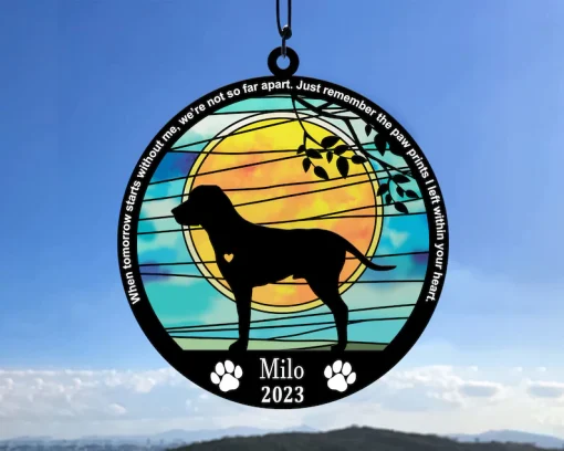 Custom Dog Breed Suncatcher A Special Gift for Your Pet Lover-1
