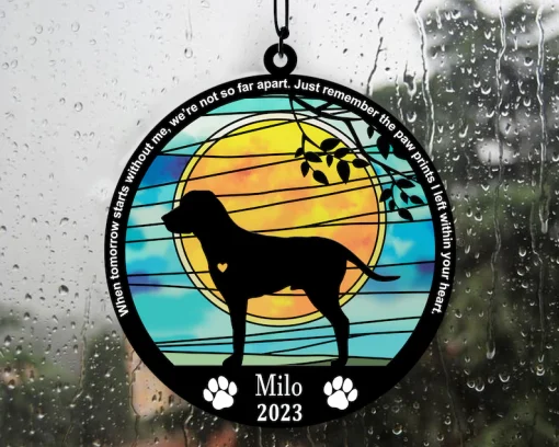 Custom Dog Breed Suncatcher A Special Gift for Your Pet Lover-2