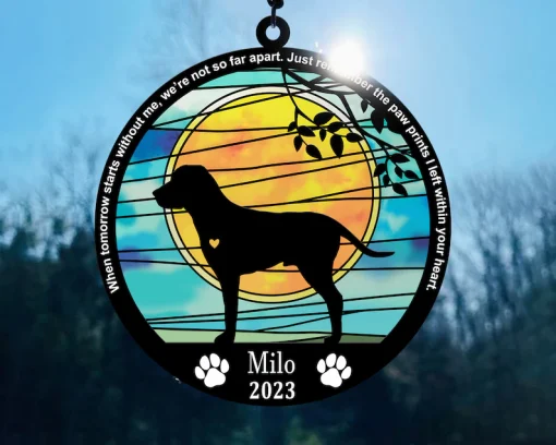 Custom Dog Breed Suncatcher A Special Gift for Your Pet Lover-3
