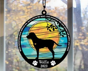 Custom Dog Breed Suncatcher A Special Gift for Your Pet Lover