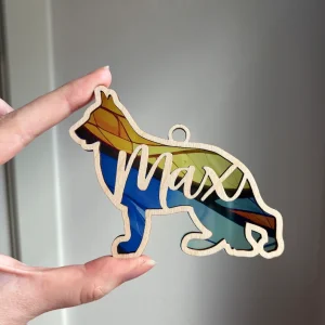 Custom Dog Suncatcher A Unique Anniversary Gift for Dog Lovers-8