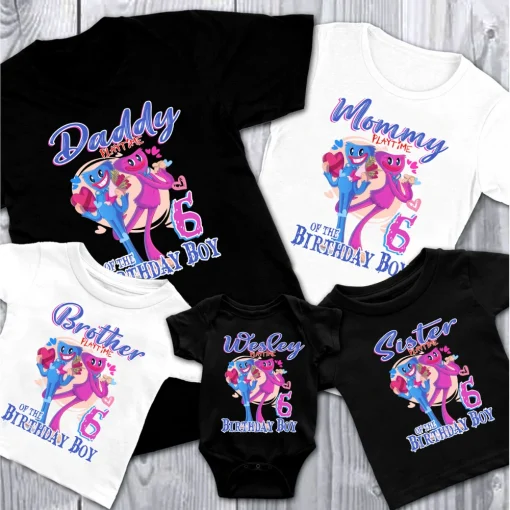 Custom Huggy Wuggy and Kissy Missy Shirts Shirt 2