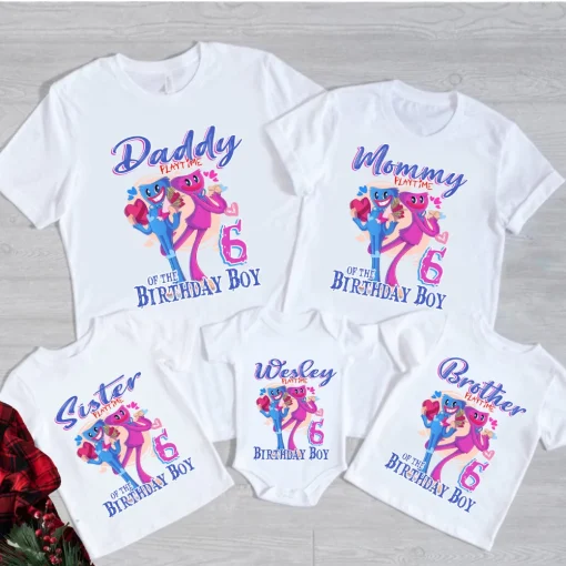 Custom Huggy Wuggy and Kissy Missy Shirts Shirt 3