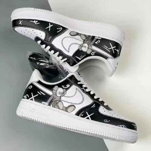 Custom KAWS x Nike Air Force 1 Shoes (6)