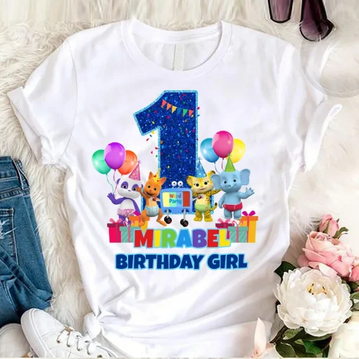 Custom Kids Tee with Word Party Outfit - The Cutest Birthday Look 2