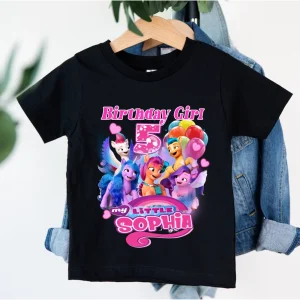 Custom My Little Pony For Birthday Girl Shirt