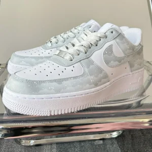Custom Nike Air Force 1 Starry Gray Spray Painted Shoes (5)