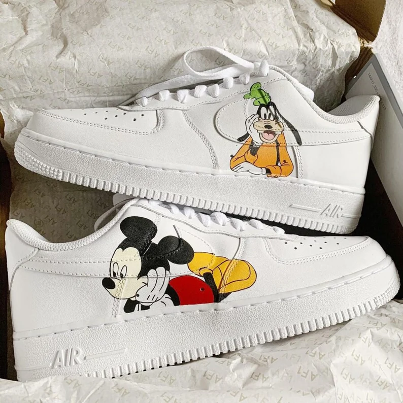 Custom Shoes: Disney Mickey and Goofy Air Force 1 - Giftcustom