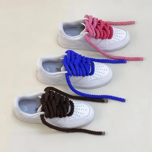 Custom Shoes with Colorful Hemp Rope Accents (3)