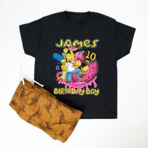 Custom Simpsons Birthday Family Shirt