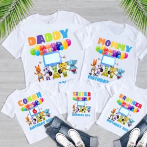 Custom Word Party Birthday Shirt - Name and Age 2