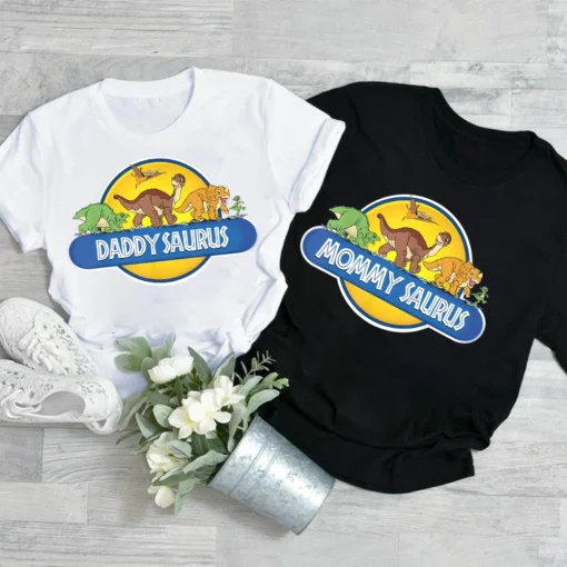 Customize The Land Before Time Dinosaur family shirt 4